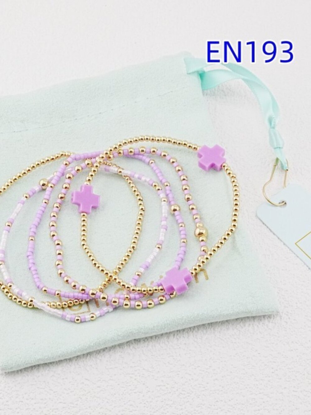 Enewton Colorful Cross Bracelet Set